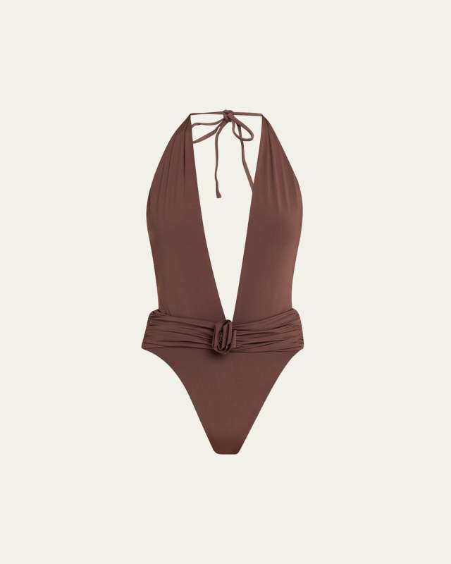Cipres Plunge One-Piece Swimsuit